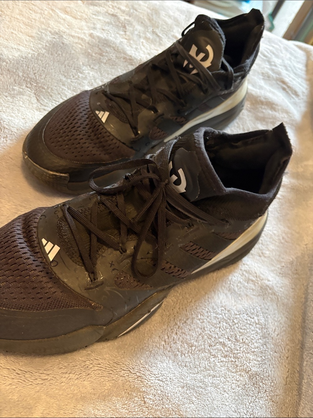 Adidas Dame 6 Black Basketball Shoes Damian Lillard Men’s Size 12